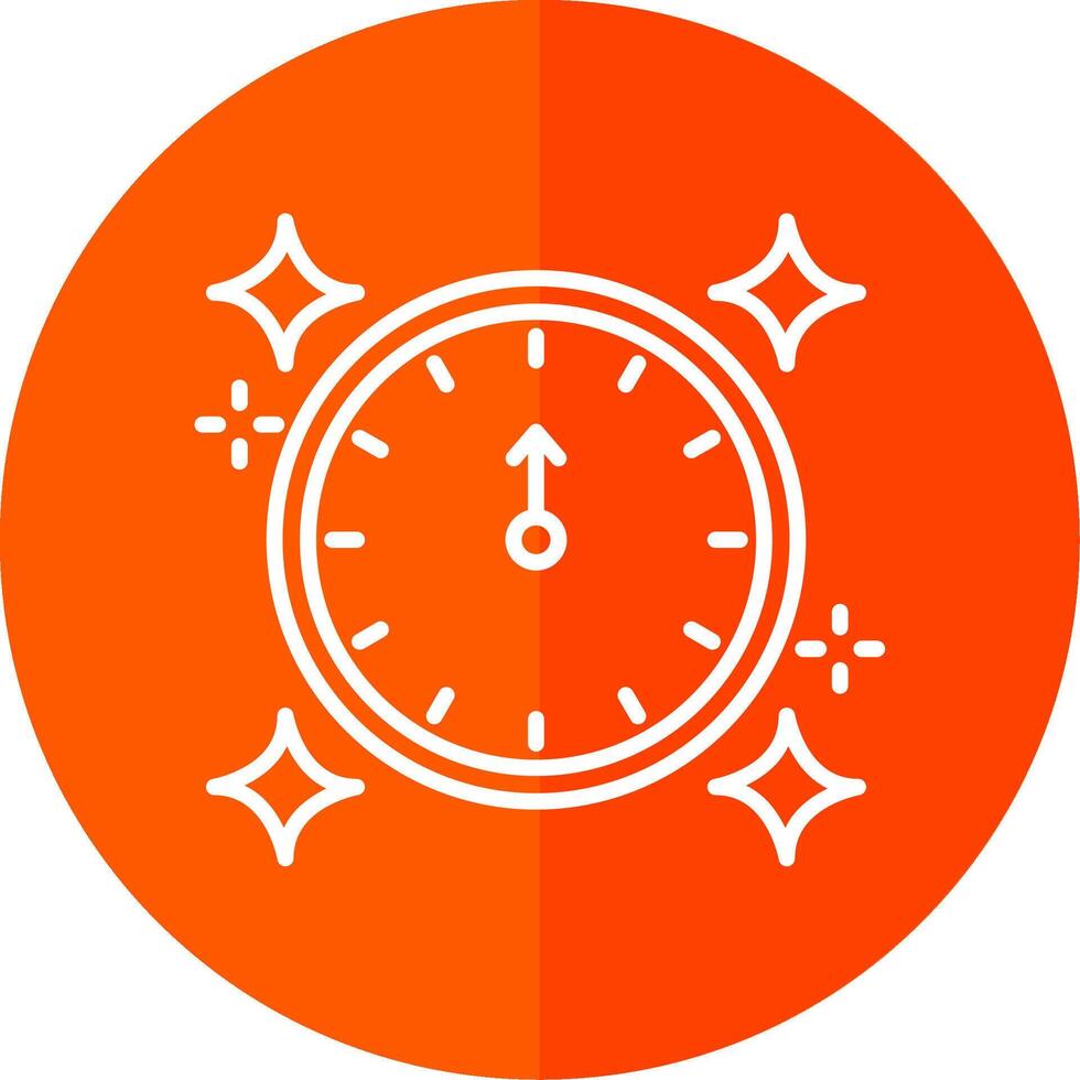 New Year Line Yellow White Icon vector