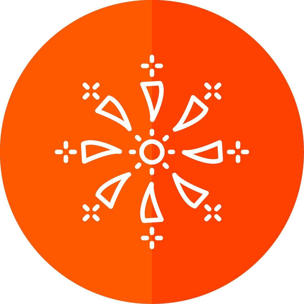 Firework Line Yellow White Icon vector