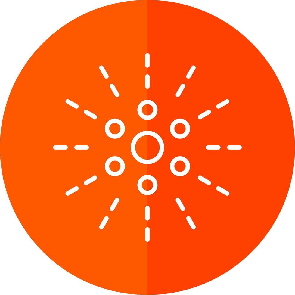 Firework Line Yellow White Icon vector
