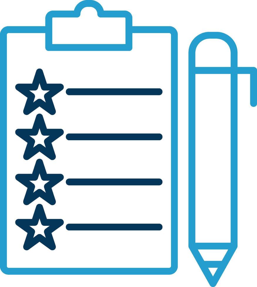 Features Line Blue Two Color Icon vector