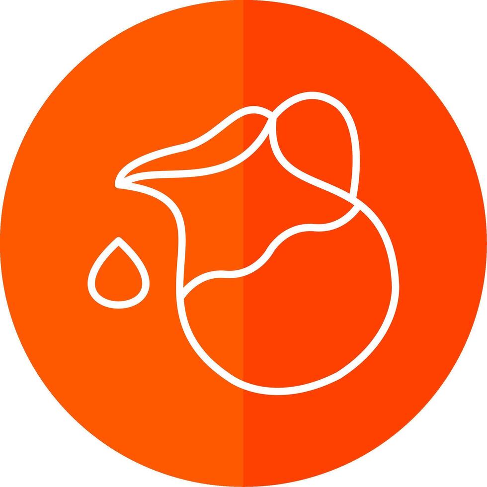 Jug Line Yellow White Icon vector