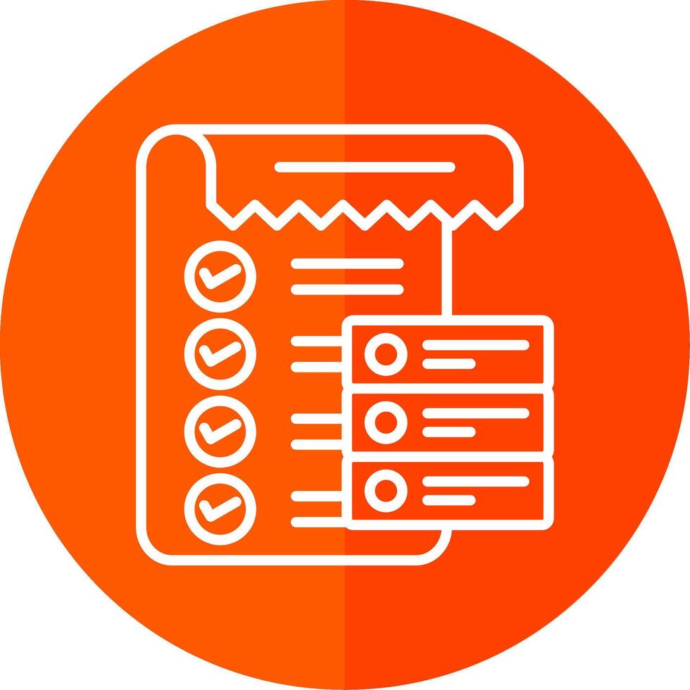 Data List Line Yellow White Icon vector