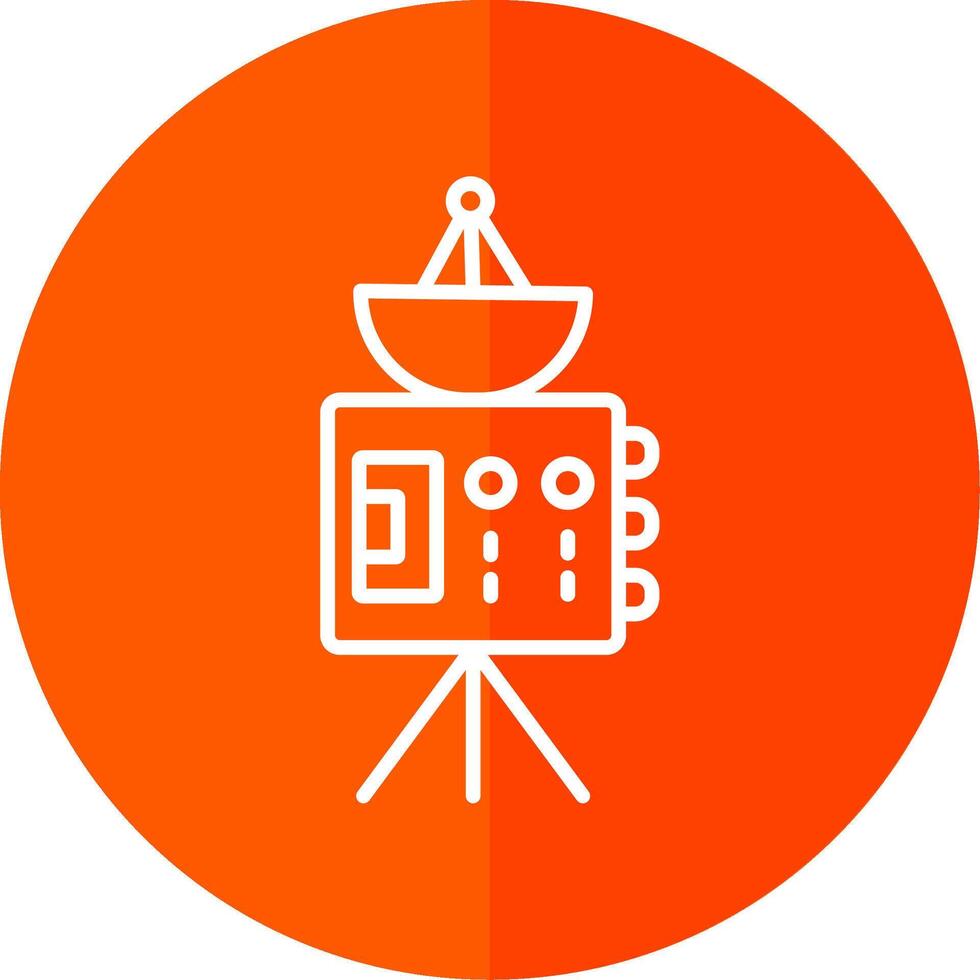 Probe Line Yellow White Icon vector