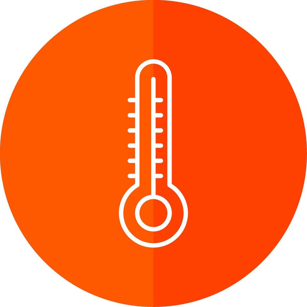 Thermometer Line Yellow White Icon vector