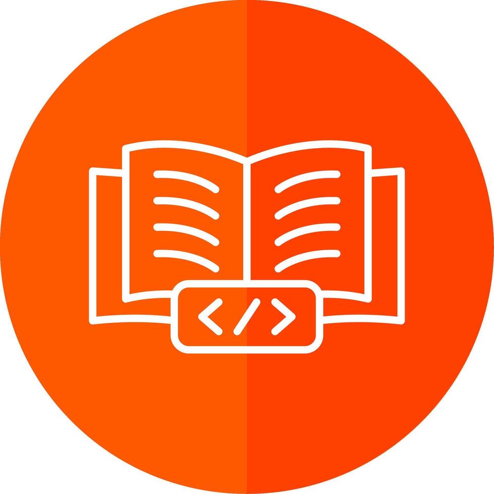 Book Line Yellow White Icon vector