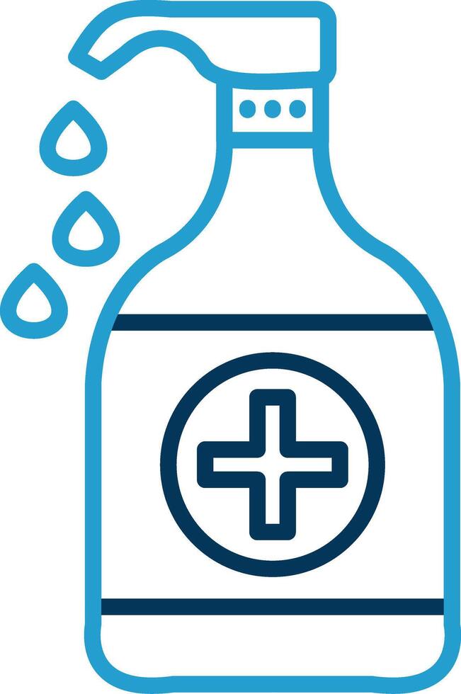 Liquid Line Blue Two Color Icon vector