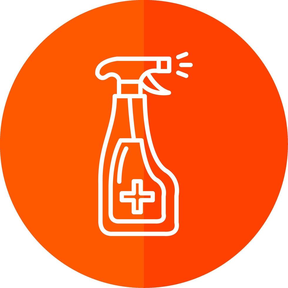 Spray Line Yellow White Icon vector