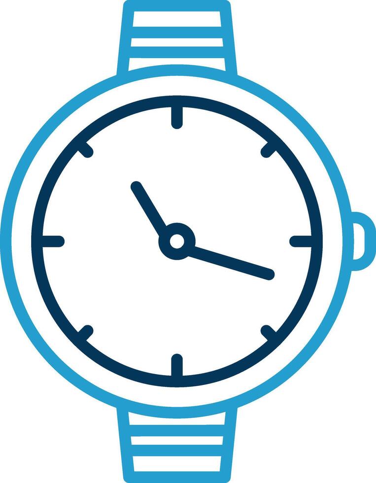 Watch Line Blue Two Color Icon vector