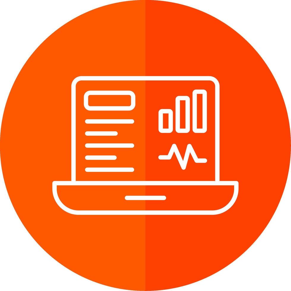 Dashboard Line Yellow White Icon vector