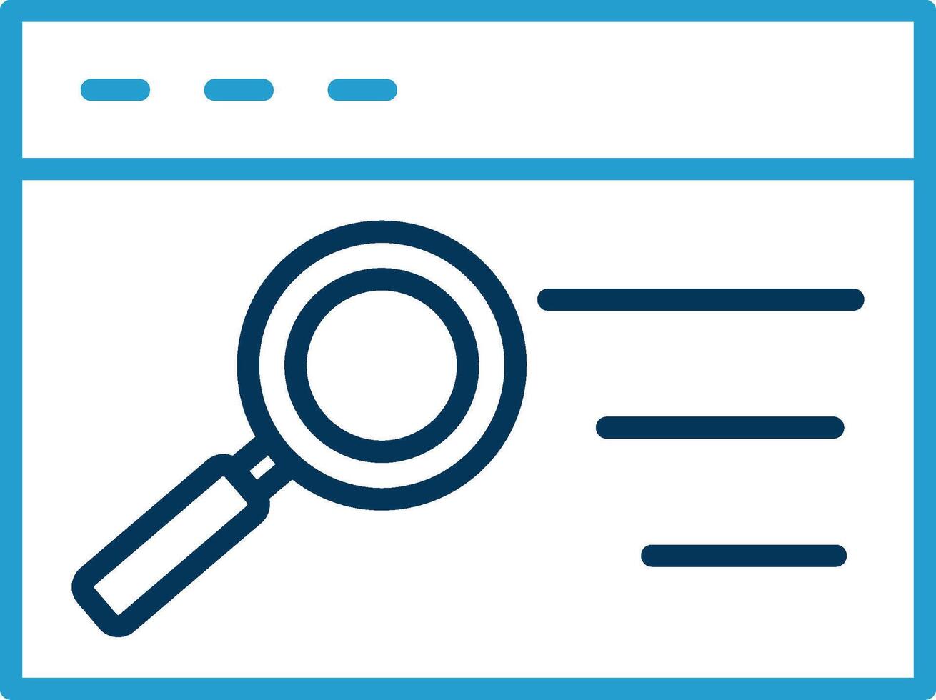 Quality Assurance Line Blue Two Color Icon vector