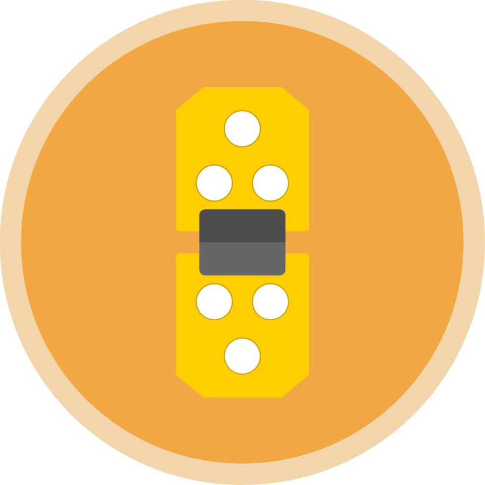 Hinge Flat Multi Circle Icon vector
