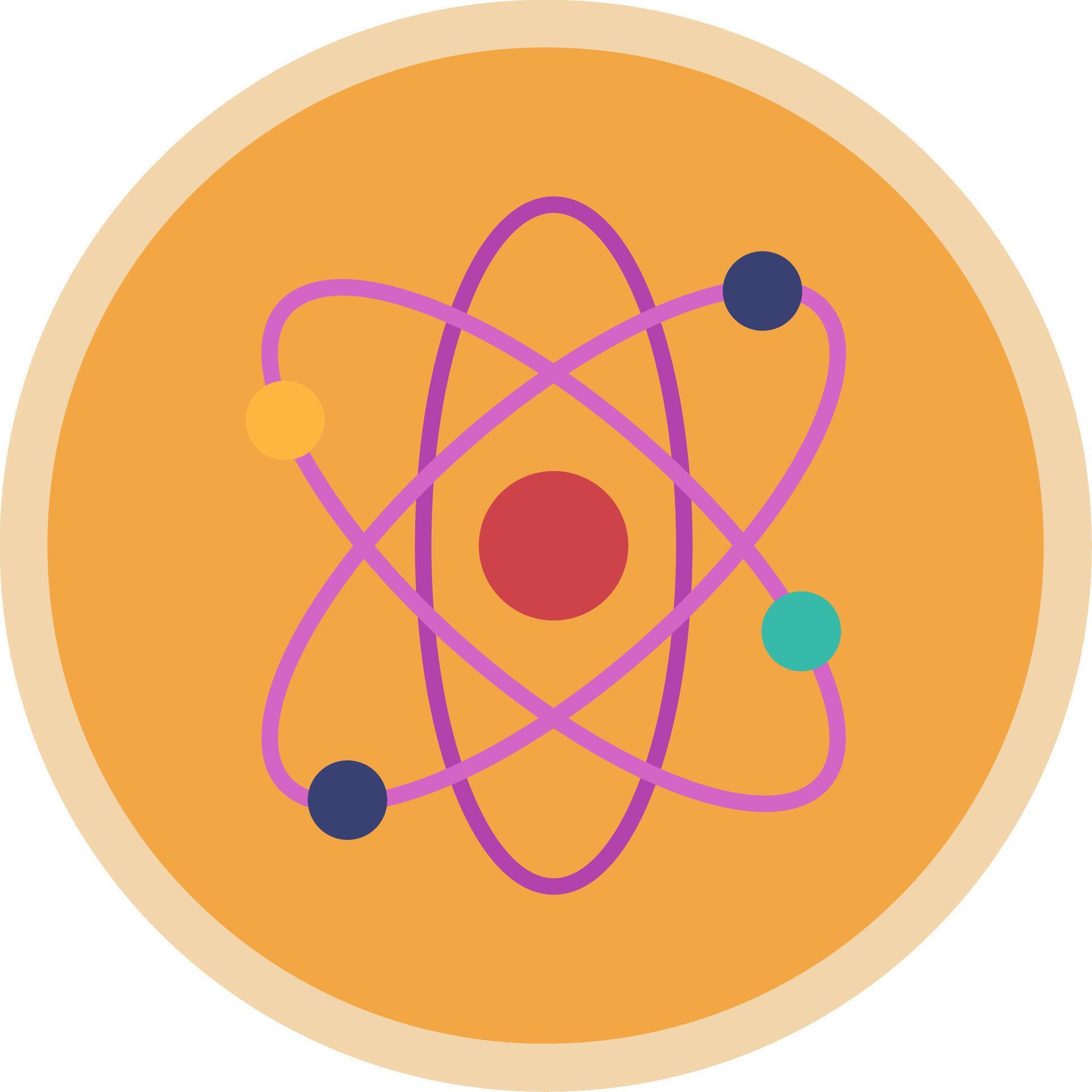 Atom Flat Multi Circle Icon 44112790 Vector Art at Vecteezy