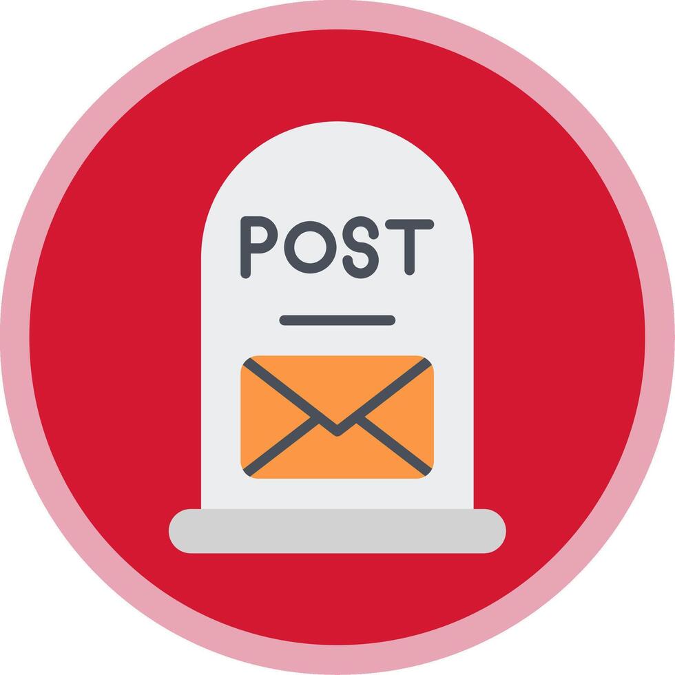 Post It Flat Multi Circle Icon vector
