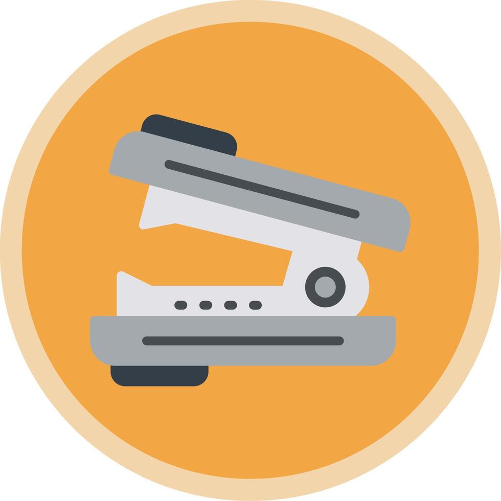 Stapler Remover Flat Multi Circle Icon vector