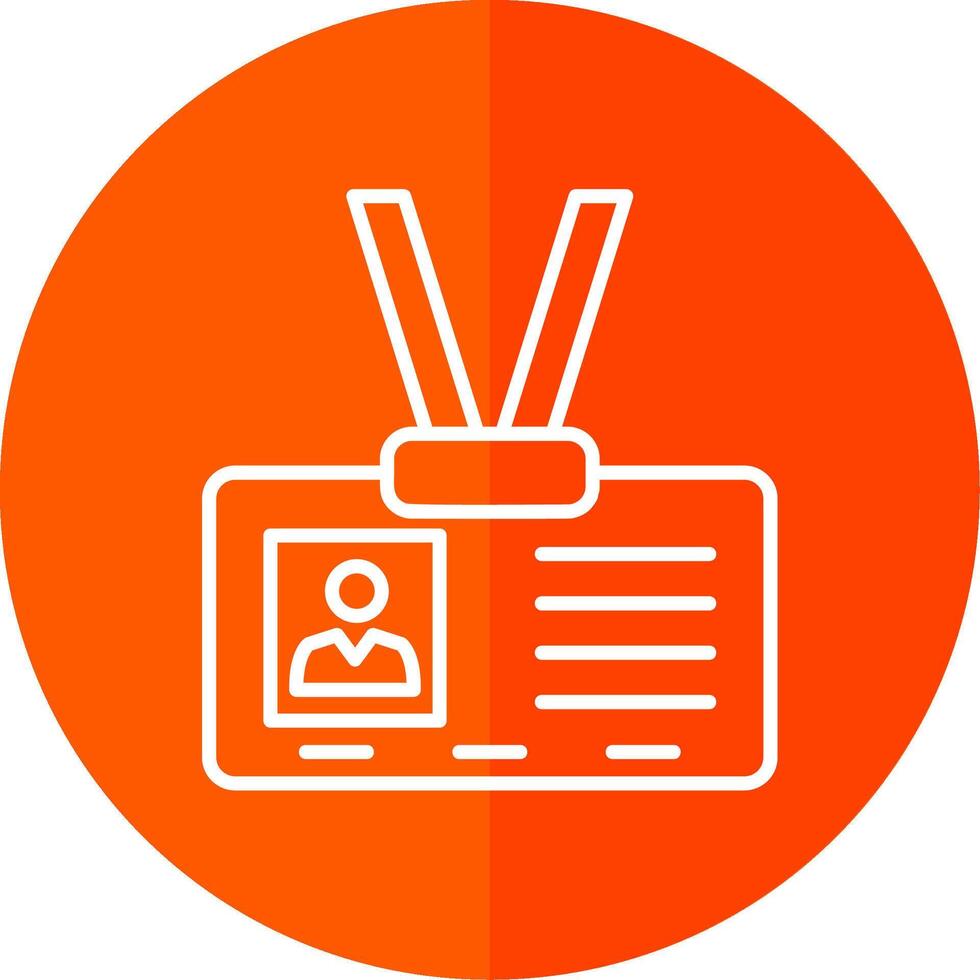 ID Line Yellow White Icon vector