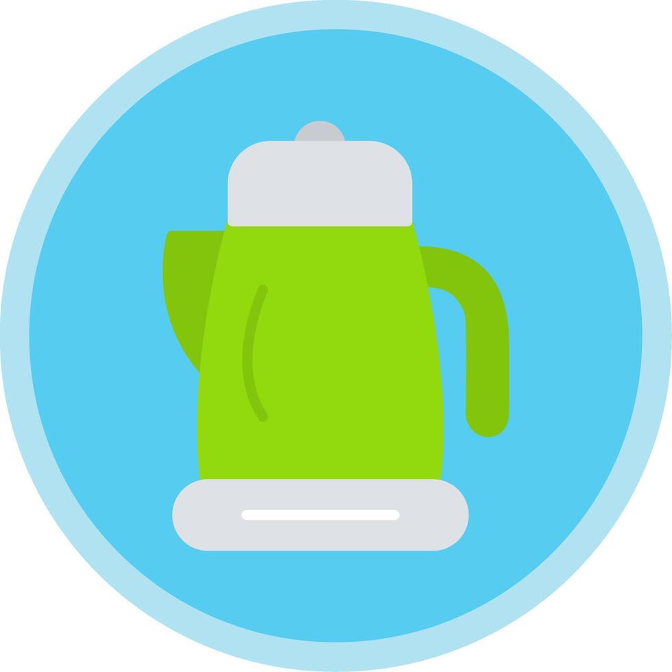 Kettle Flat Multi Circle Icon vector