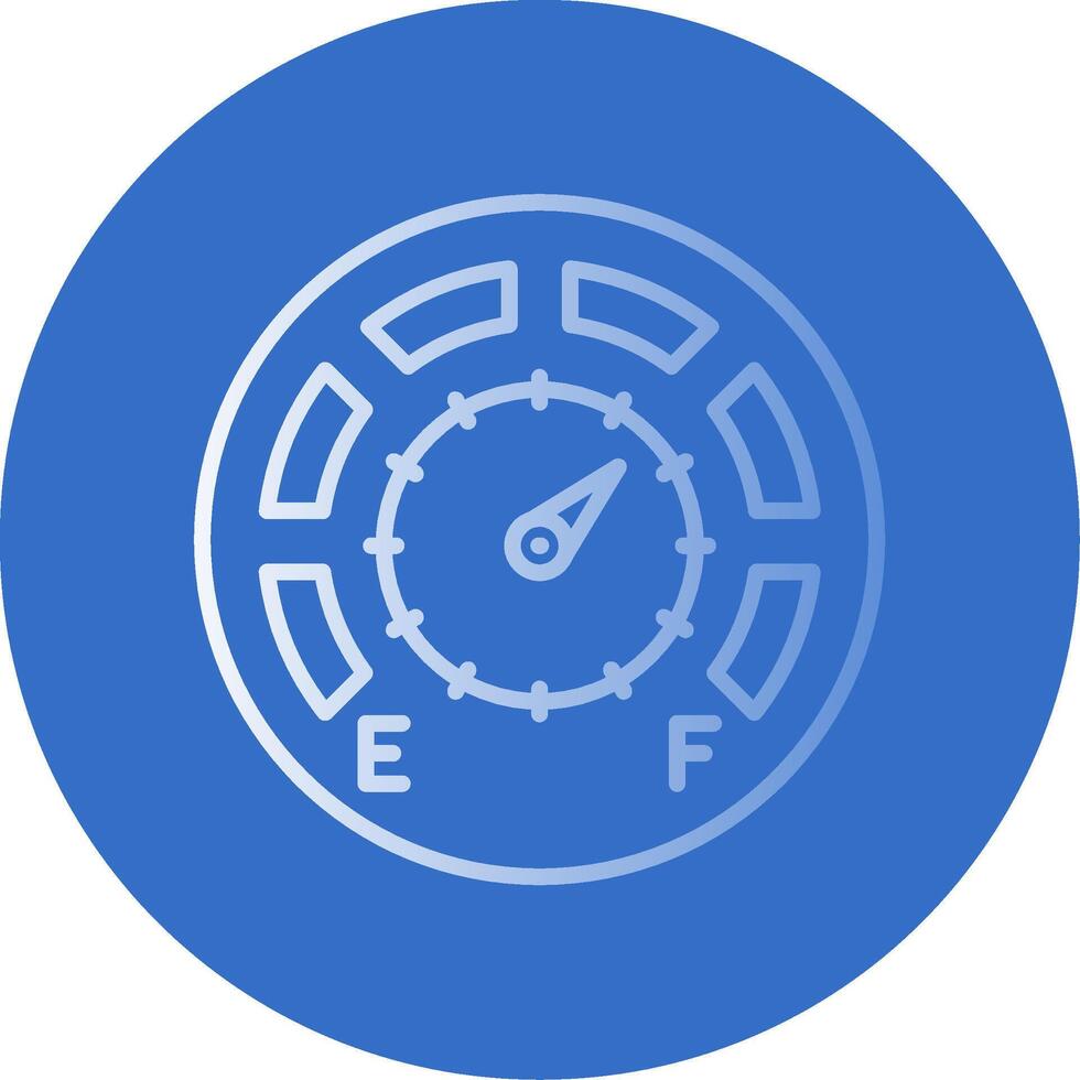 Gauge Gradient Line Circle Icon vector
