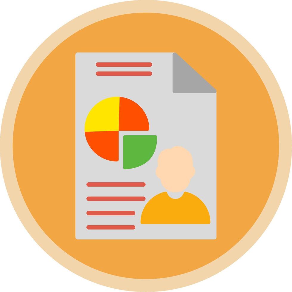 Presentation Flat Multi Circle Icon vector