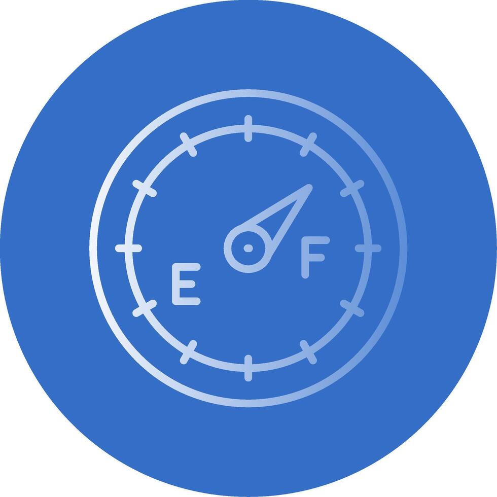 Dial Gradient Line Circle Icon vector