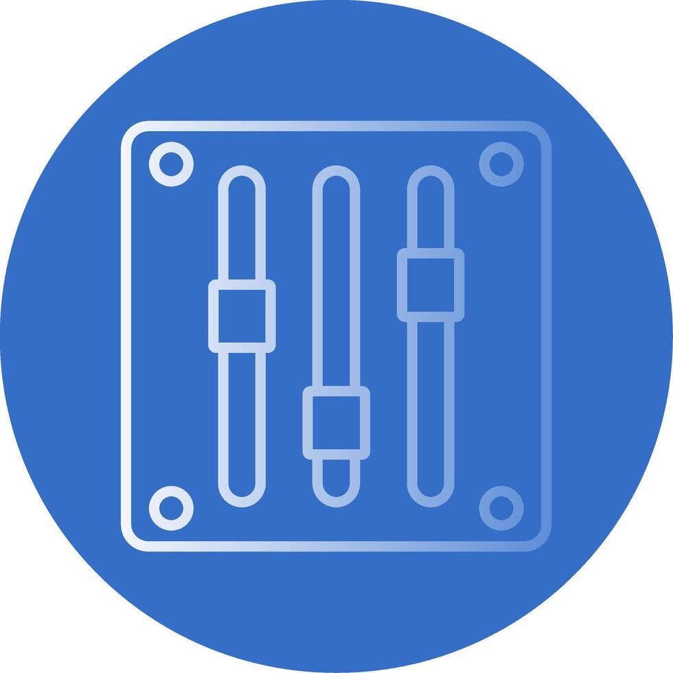Gauge Gradient Line Circle Icon vector
