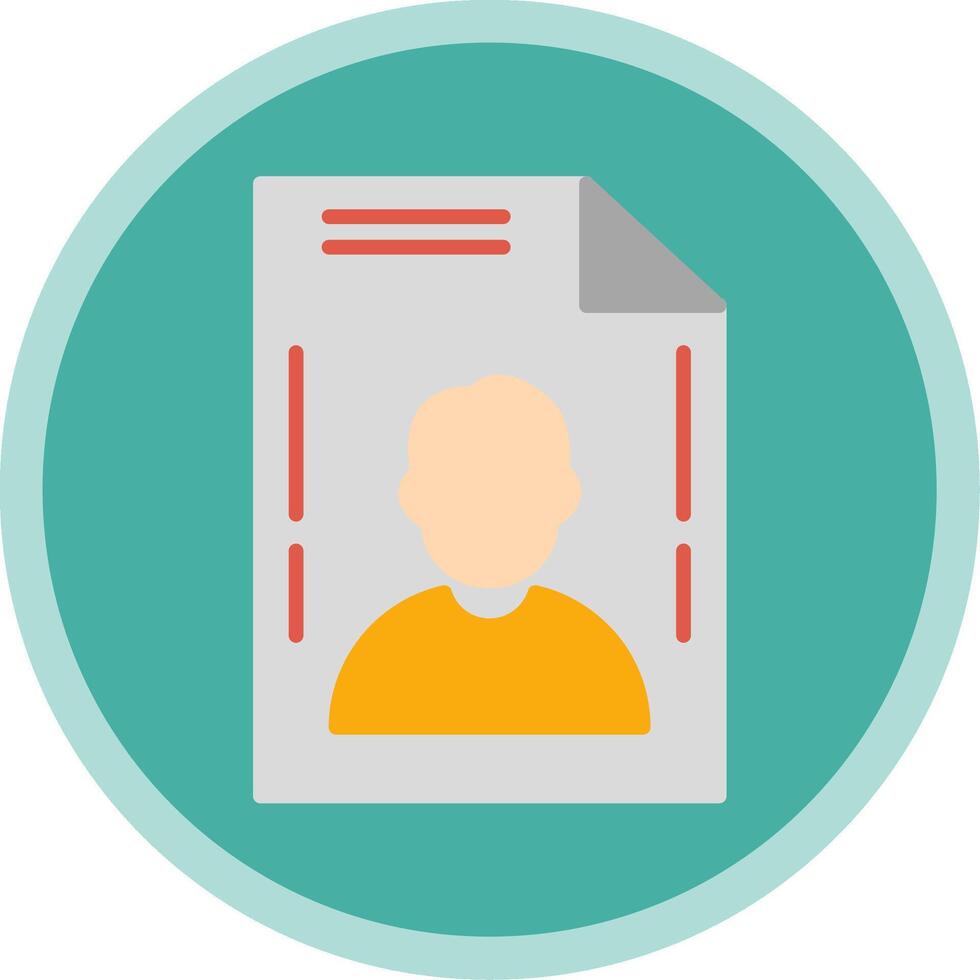 File Flat Multi Circle Icon vector