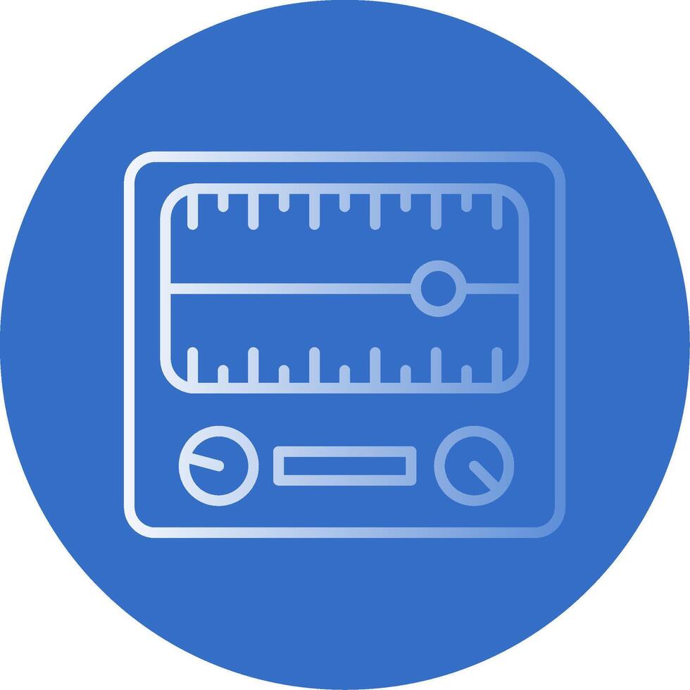 Dial Gradient Line Circle Icon vector