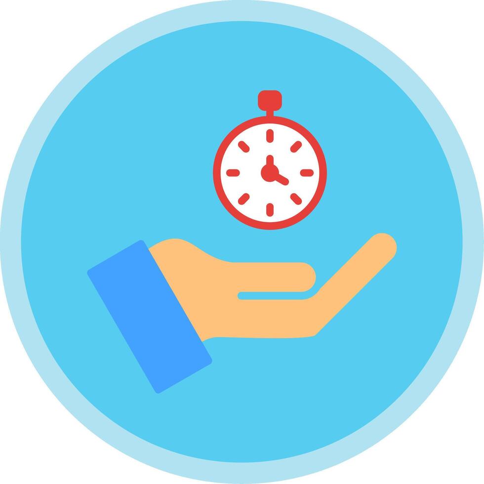 Time Flat Multi Circle Icon vector