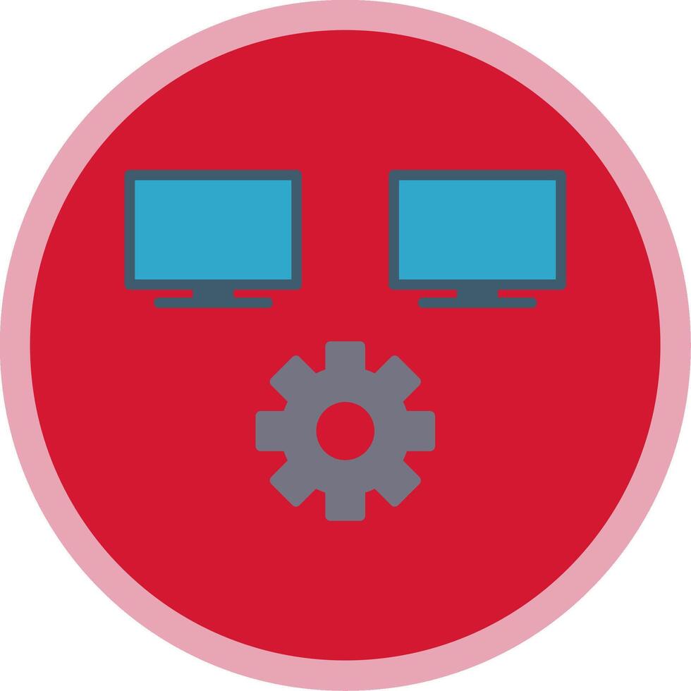 Multitask Flat Multi Circle Icon vector