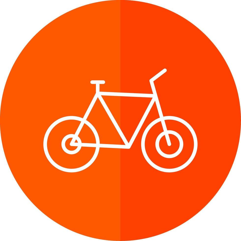 Bicycle Line Yellow White Icon vector