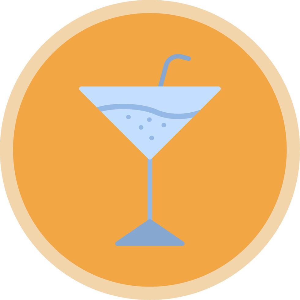 Martini Flat Multi Circle Icon vector