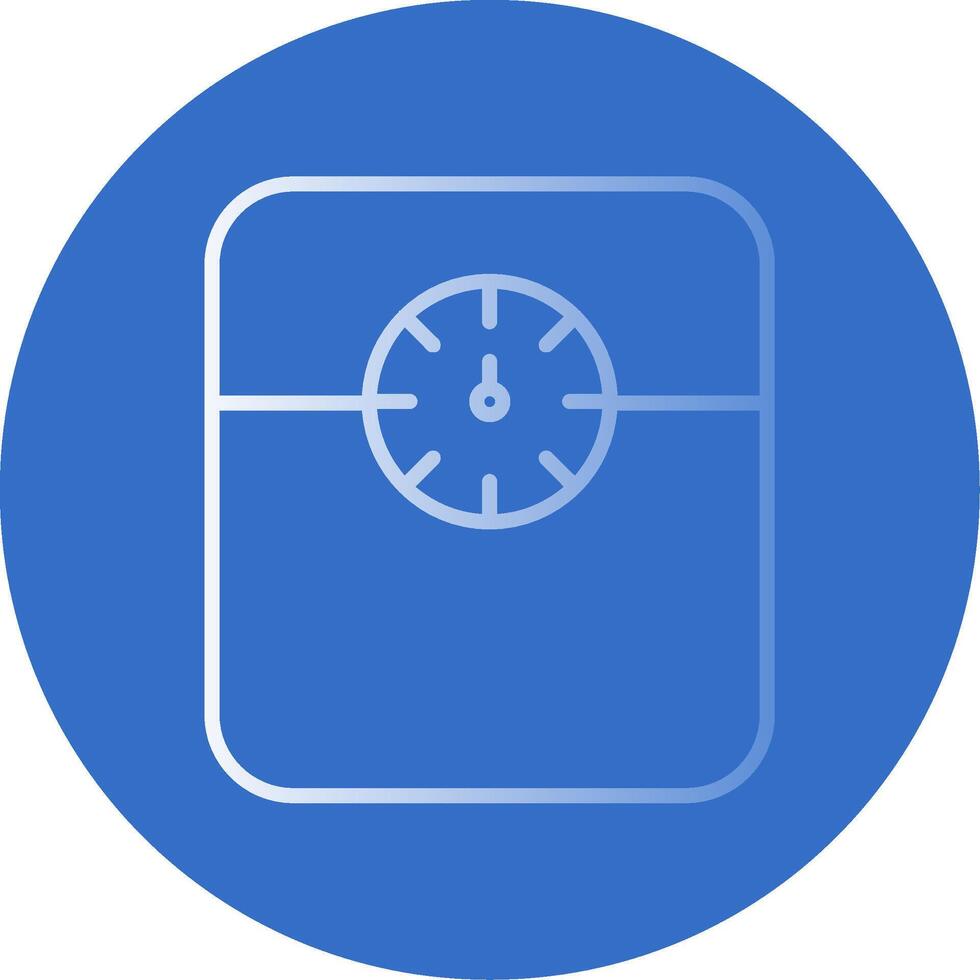 Weight Scale Gradient Line Circle Icon vector