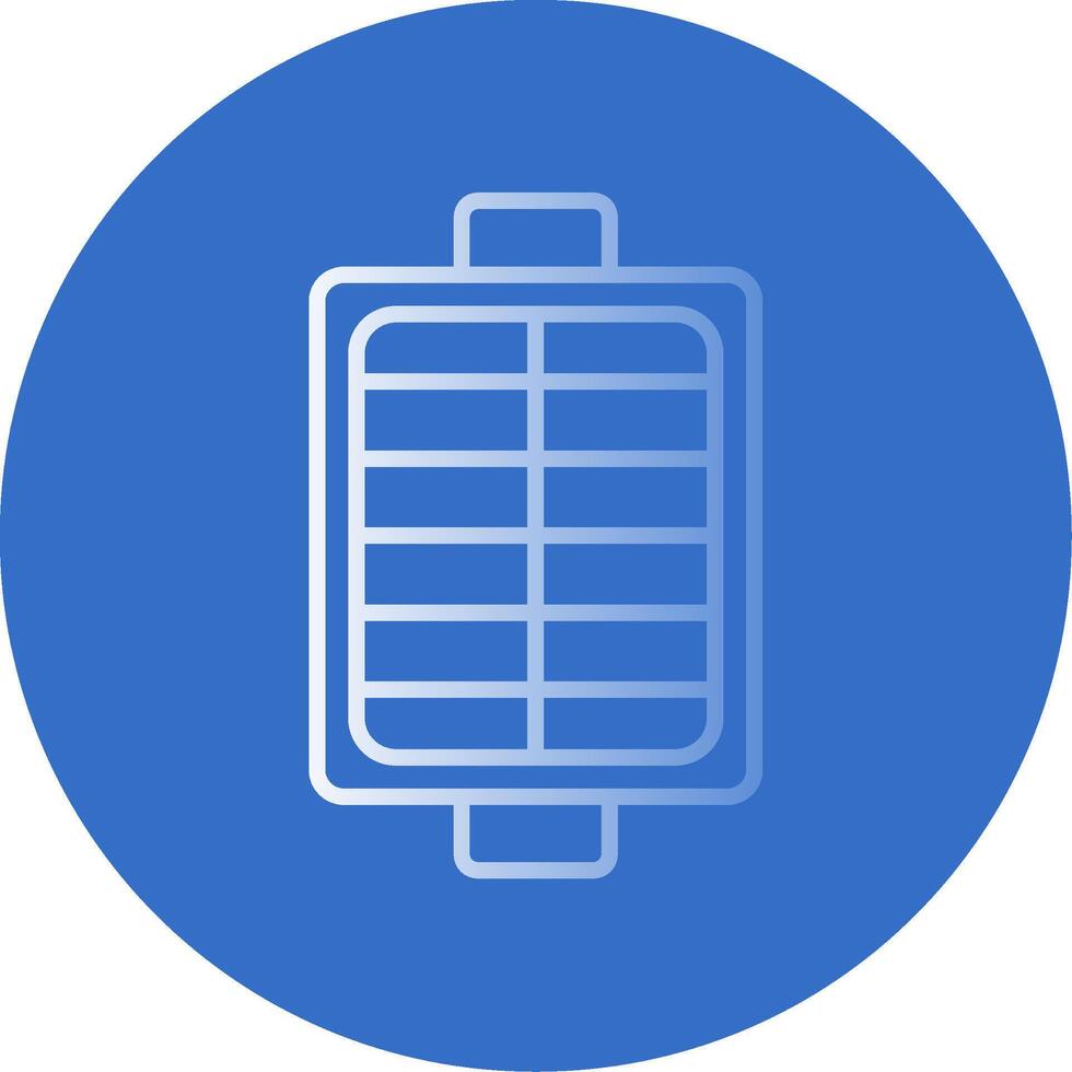 Air Filter Gradient Line Circle Icon vector