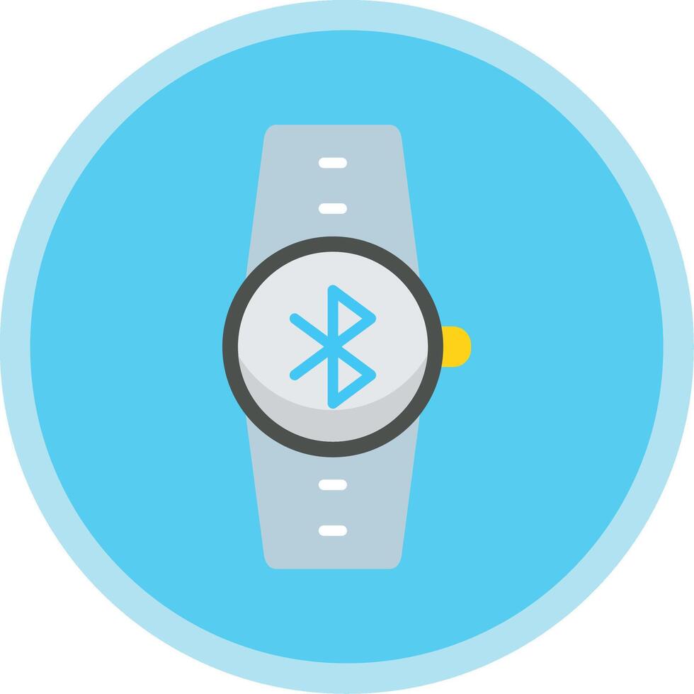 Bluetooth Flat Multi Circle Icon vector