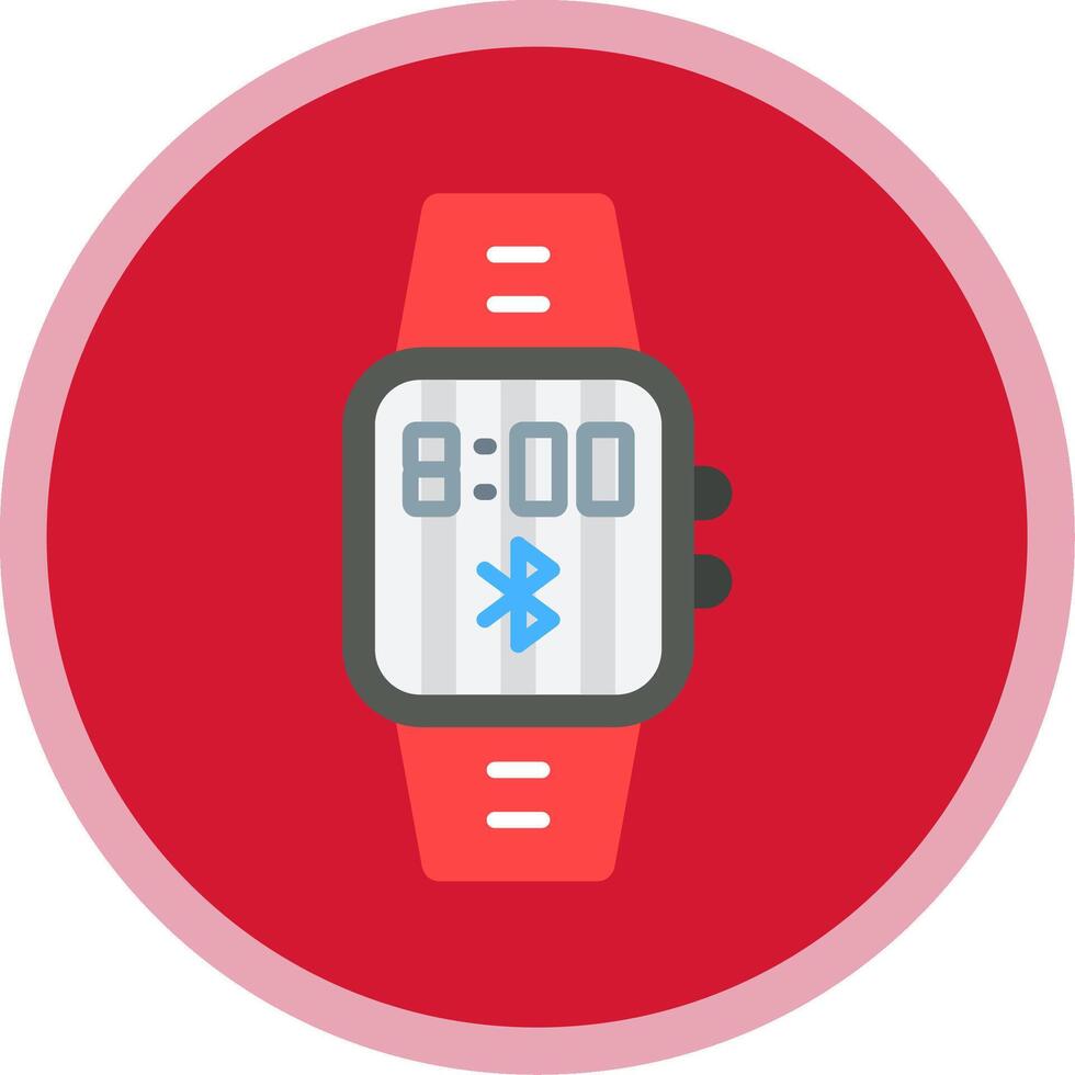Bluetooth Flat Multi Circle Icon vector