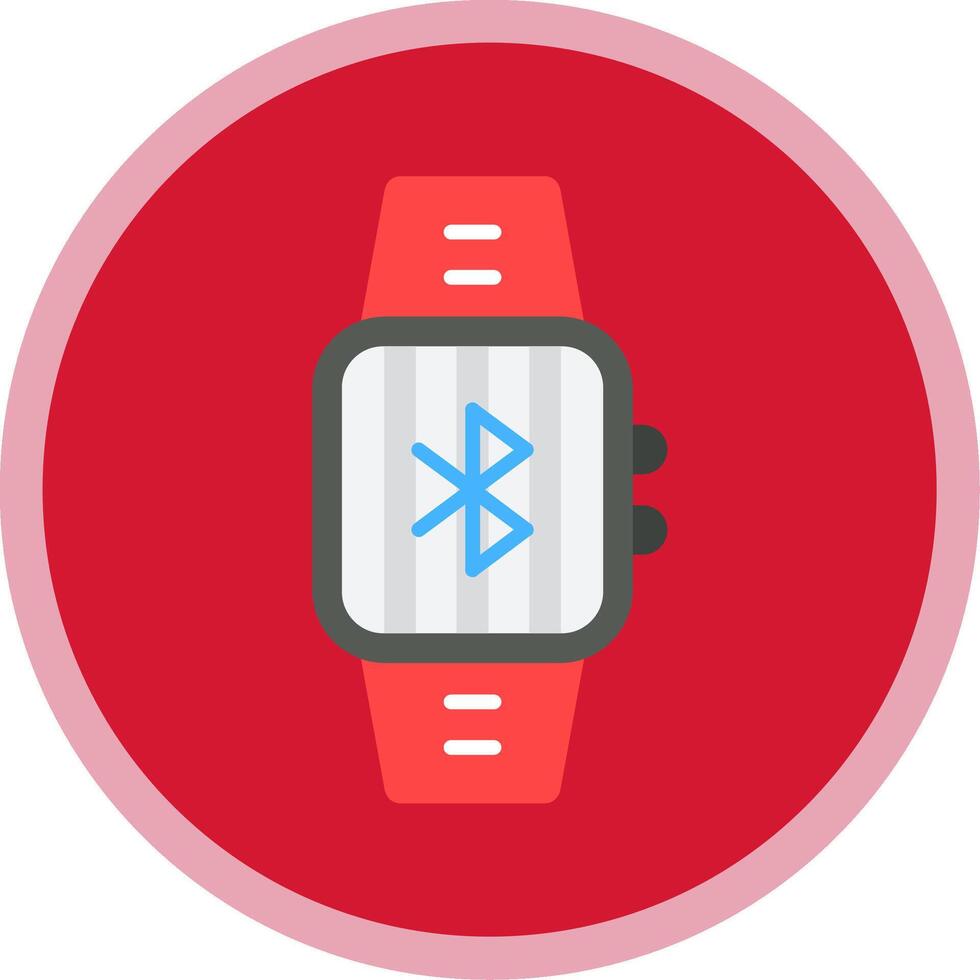 Bluetooth Flat Multi Circle Icon vector