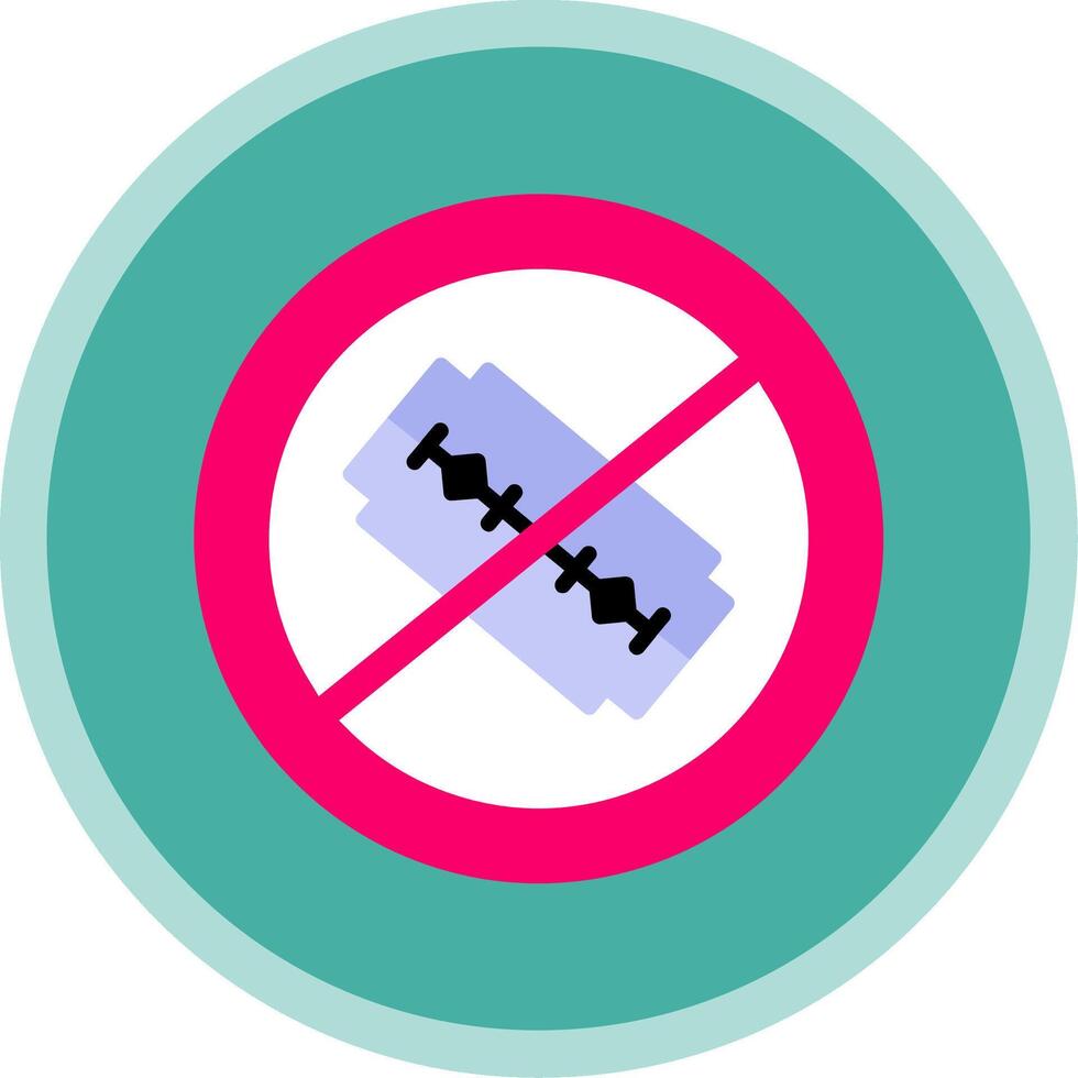 No Blade Flat Multi Circle Icon vector