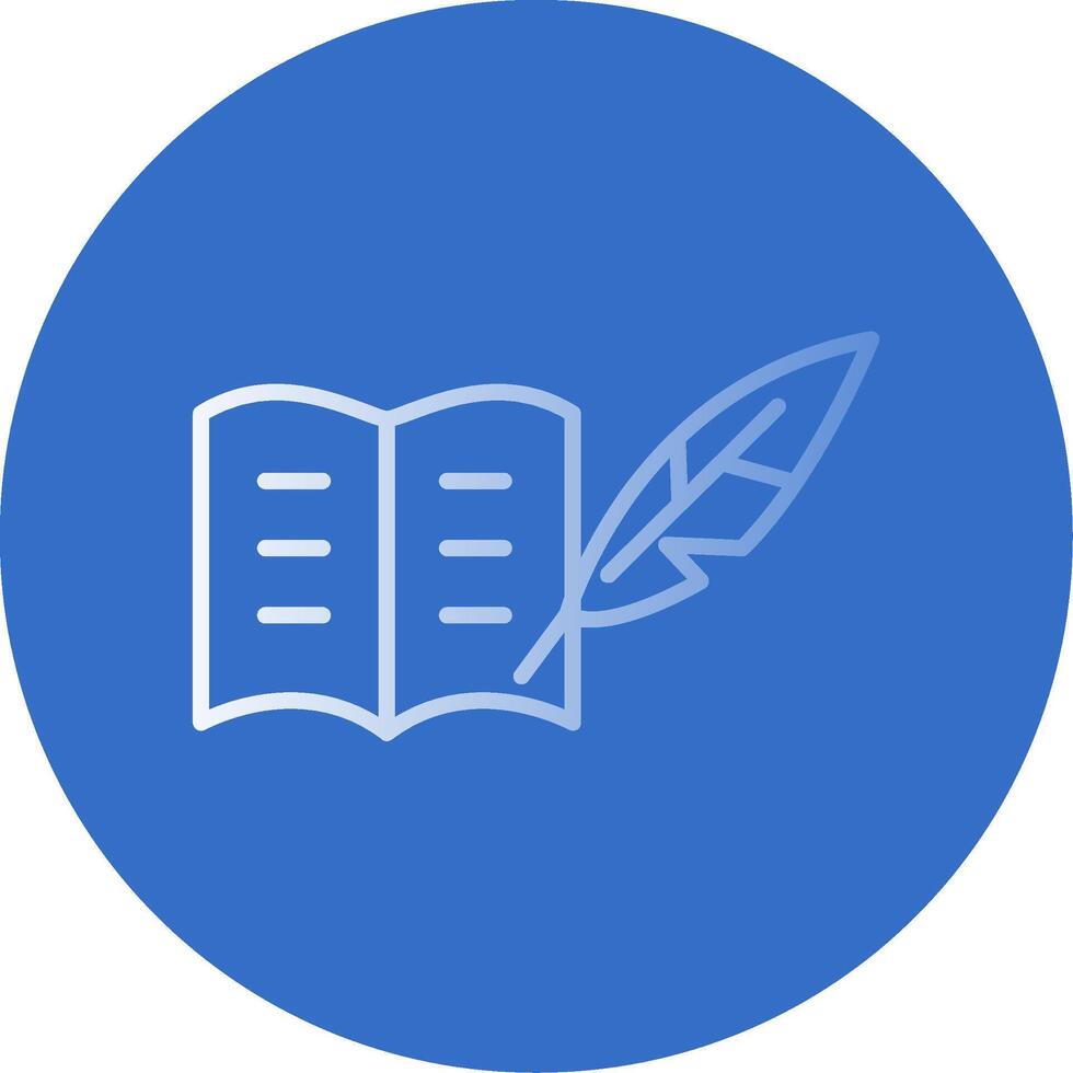 Literature Flat Bubble Icon vector