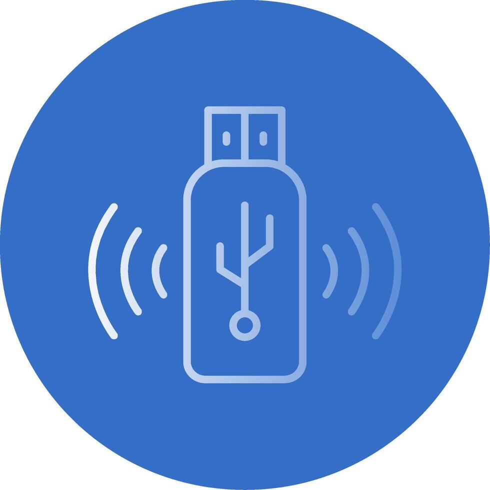 Usb Flat Bubble Icon vector