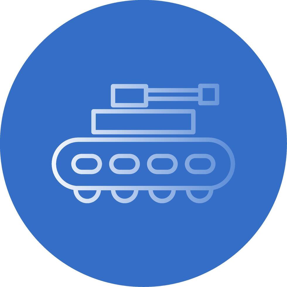 Tank Flat Bubble Icon vector