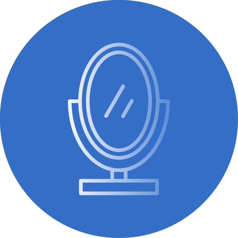 Mirror Flat Bubble Icon vector