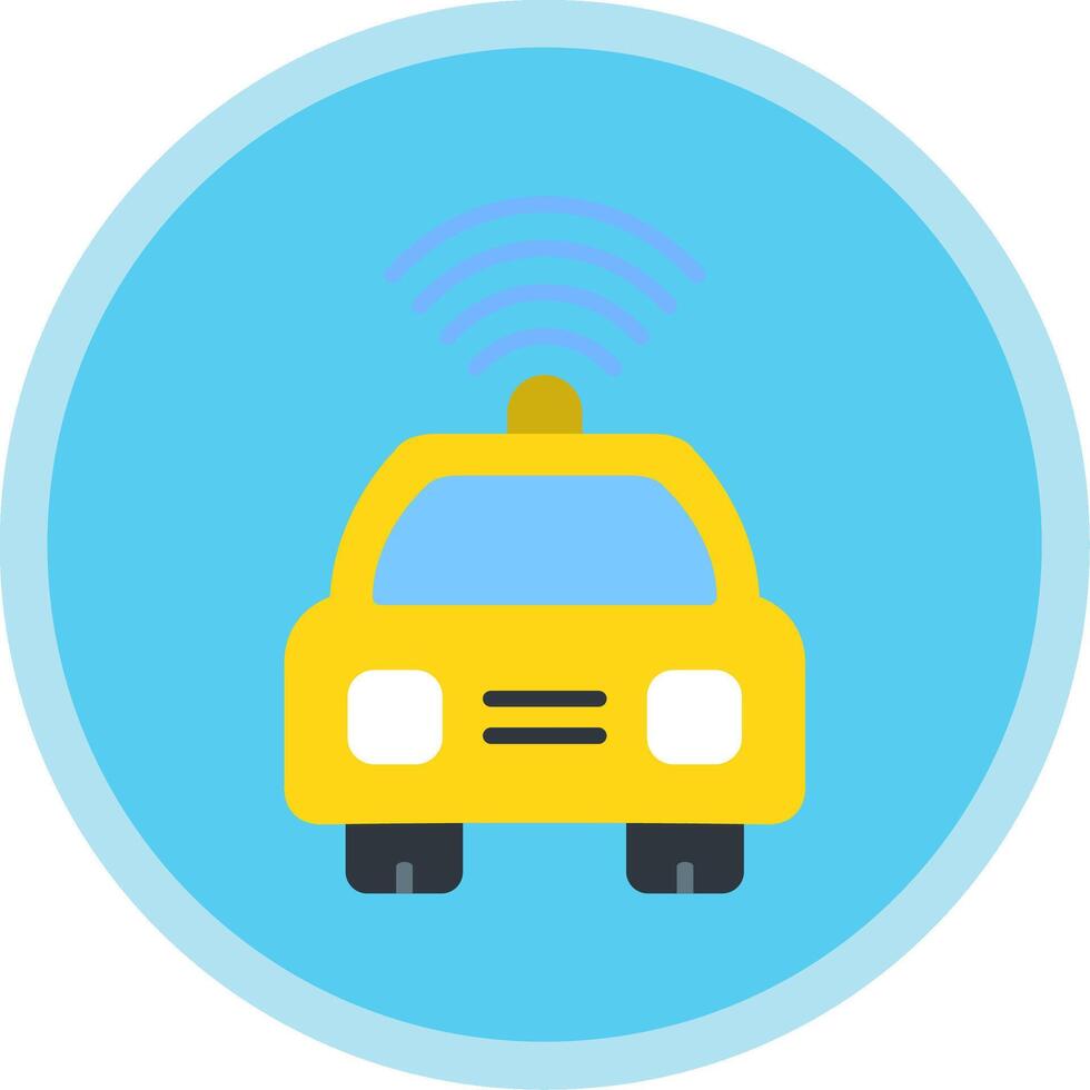 Car Flat Multi Circle Icon vector