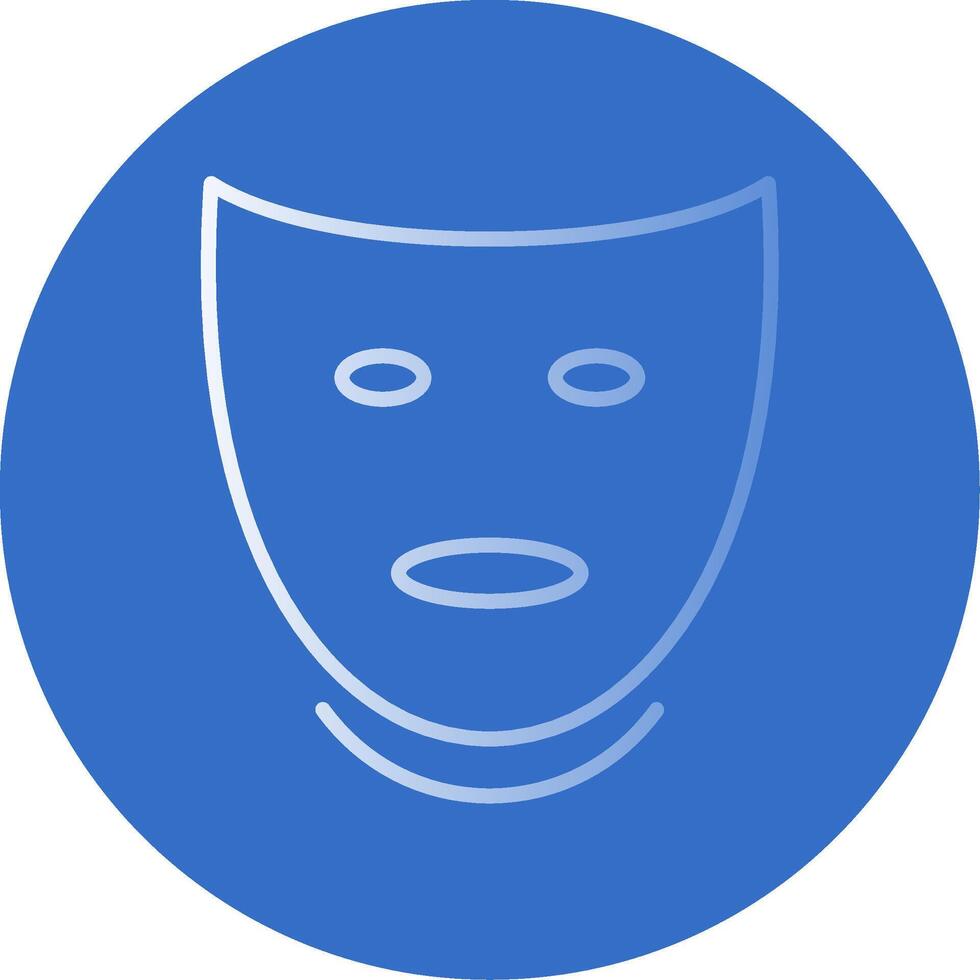 Theatre Flat Bubble Icon vector