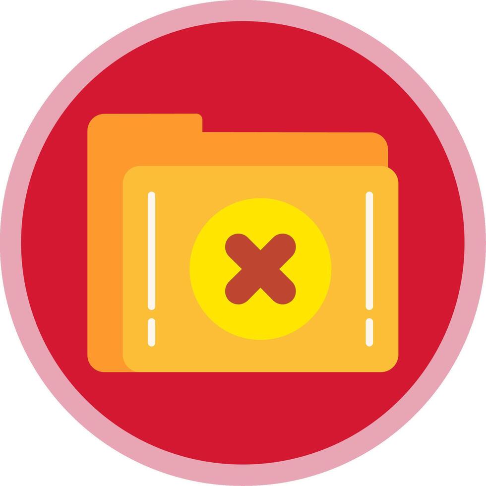 Delete Folder Flat Multi Circle Icon 44114340 Vector Art at Vecteezy