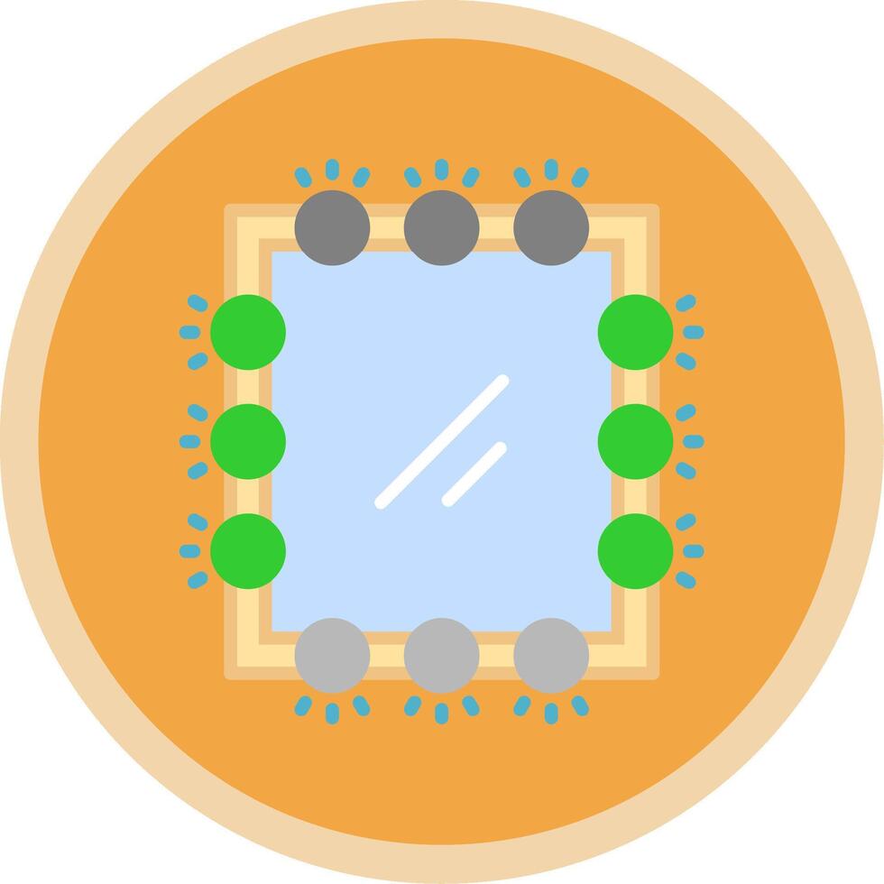 Mirror Flat Multi Circle Icon vector