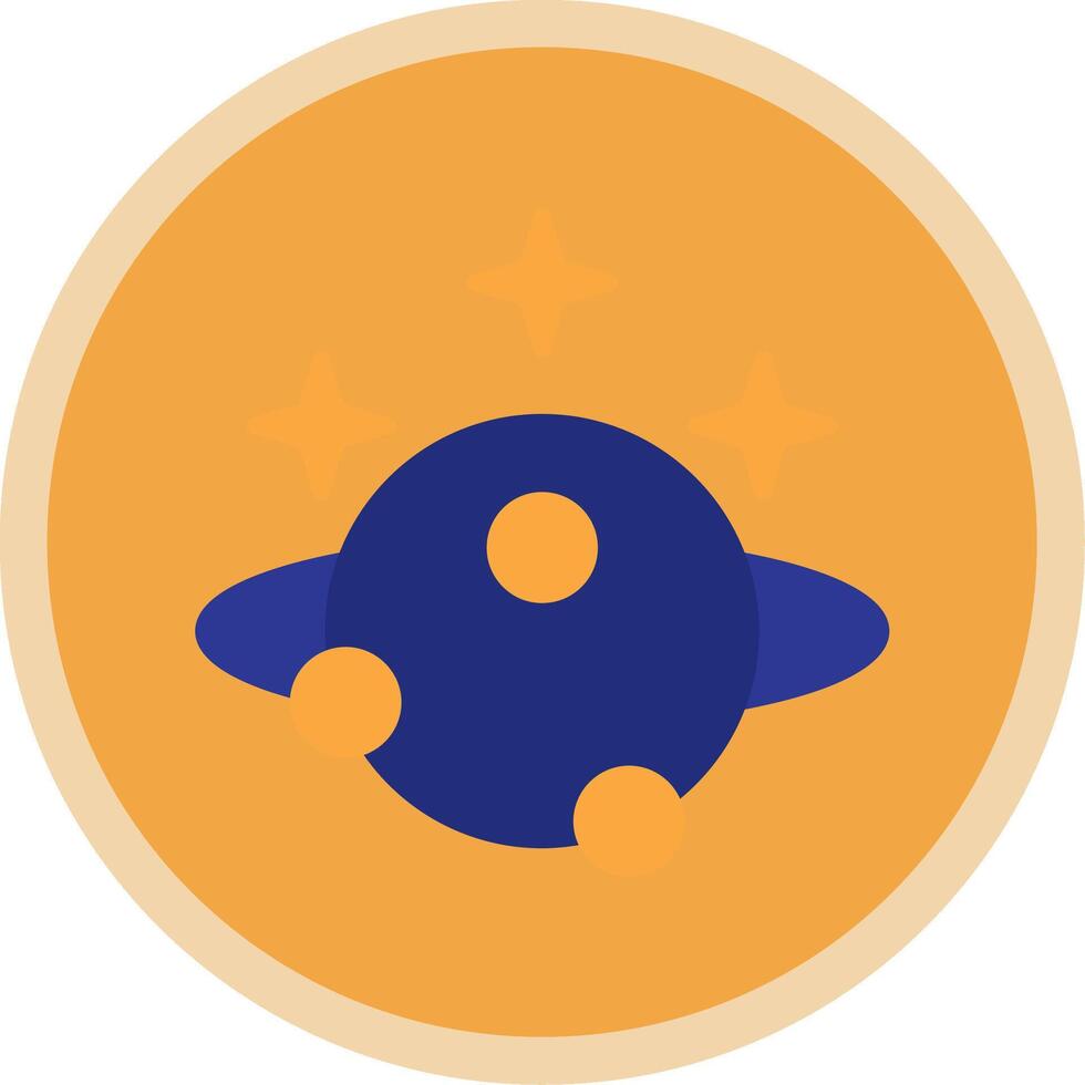 Astronomy Flat Multi Circle Icon vector