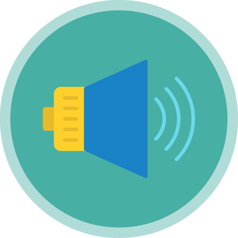 Audio Flat Multi Circle Icon vector