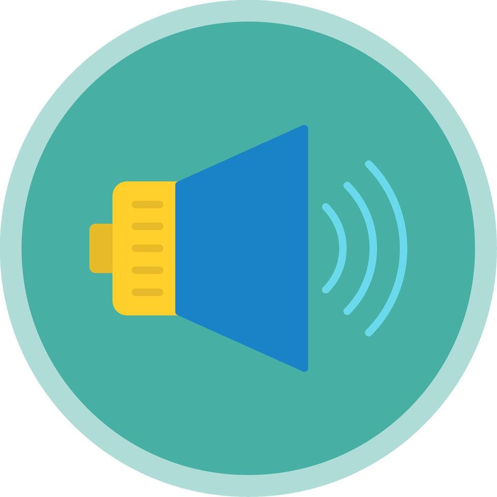 Audio Flat Multi Circle Icon vector