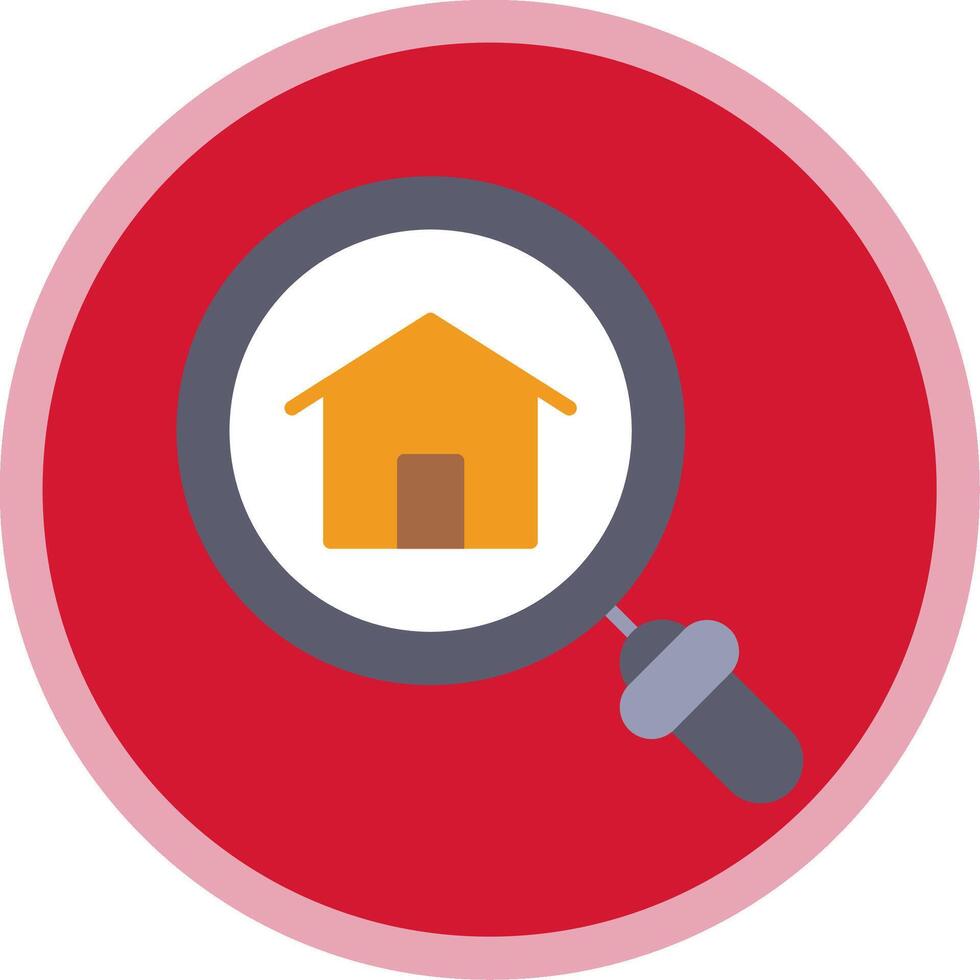 House Flat Multi Circle Icon vector