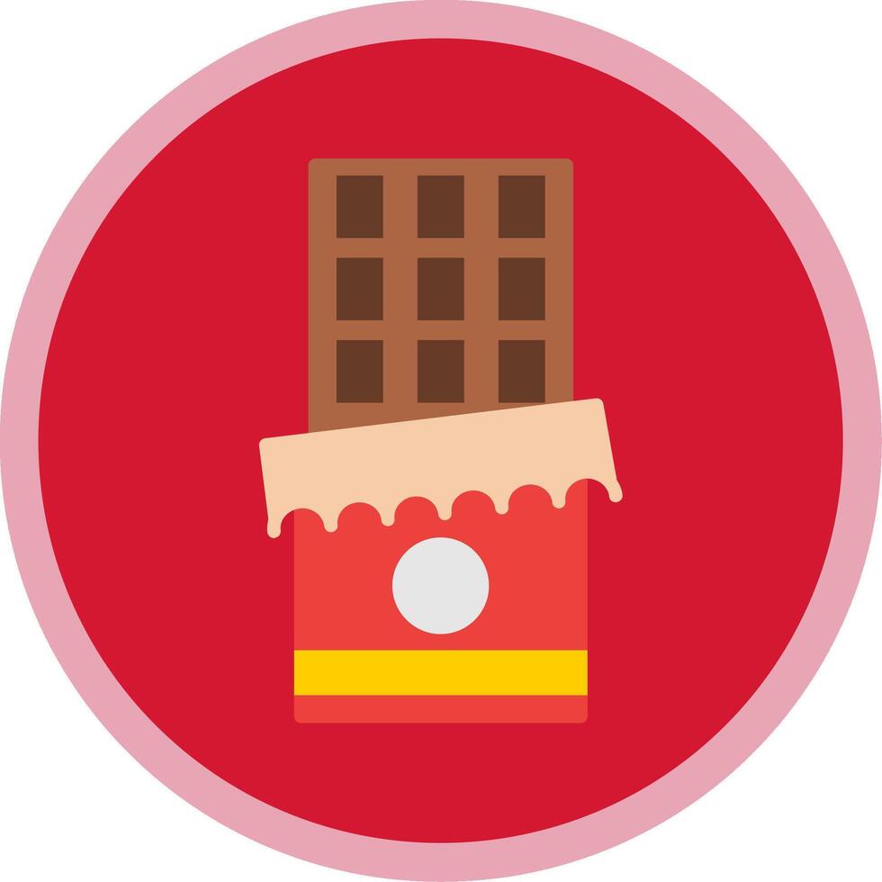 chocolate plano multi circulo icono vector