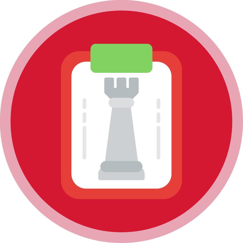 Strategy Flat Multi Circle Icon vector